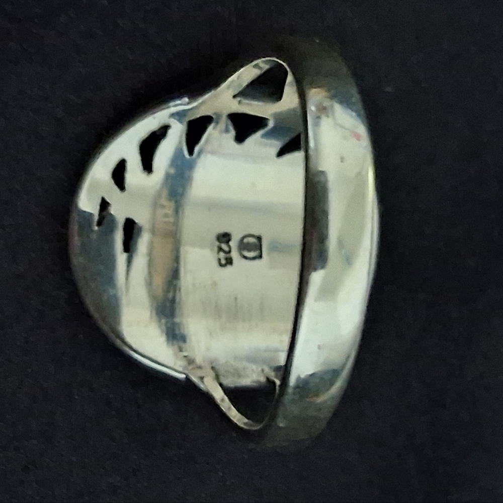 CELESTIAL MOON AND SUN RING 925 STERLING SILVER SIZE 9 1/4 - Picture 4 of 5